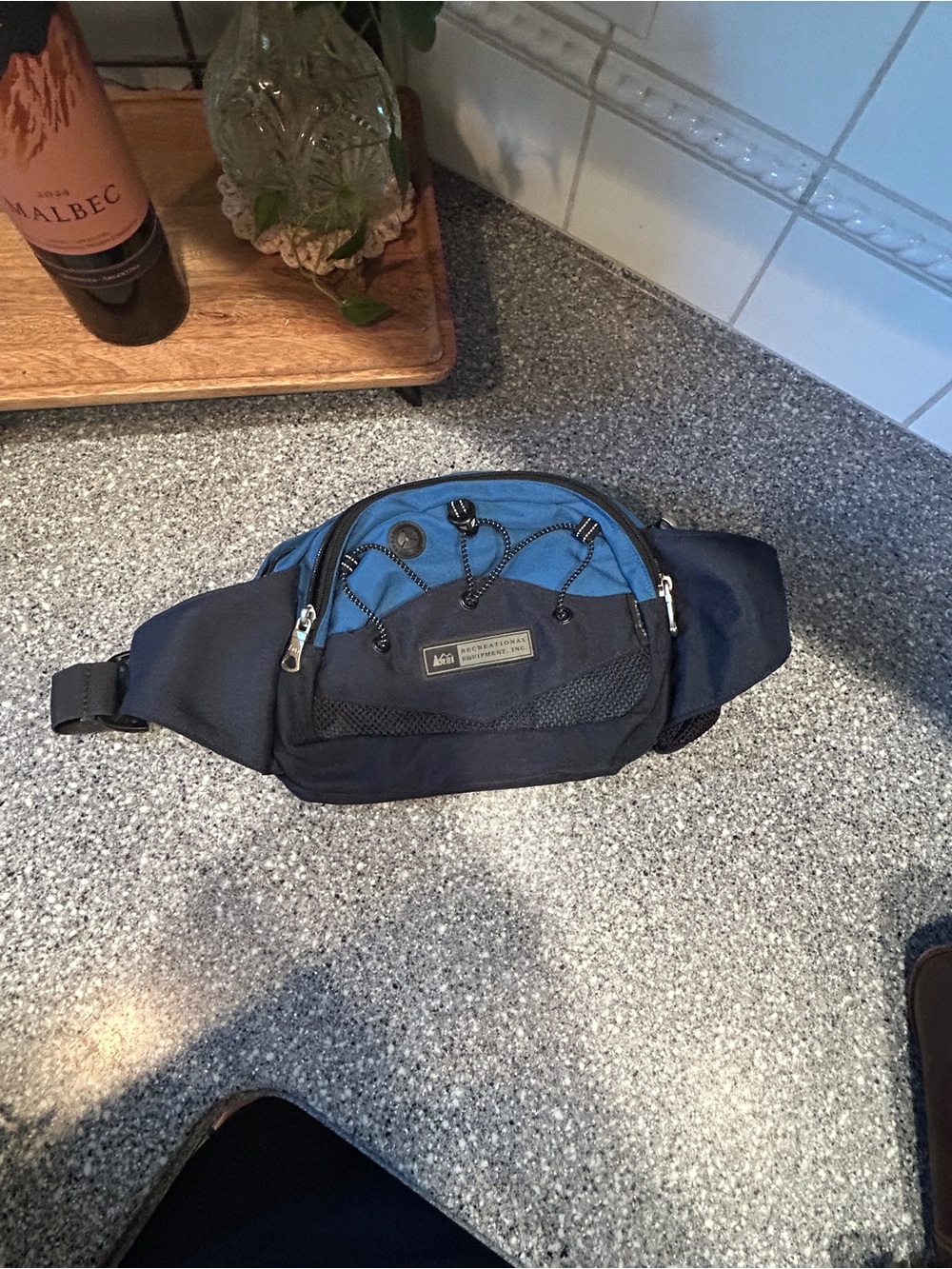 REI Two-Tone Blue and Black Waist Pack
